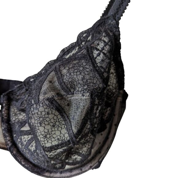 Wacoal Simply Sultry Black Lace Bra 32E | Full Figure Underwire‎ Supportive - Picture 9 of 14
